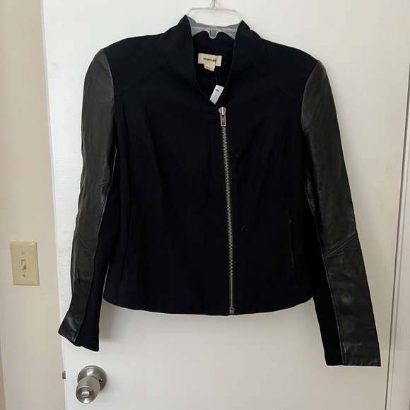 HELMUT LANG 100% Lamb Leather Switch Blouson Jacket - Picture 4 of 10